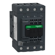 LC1DT60A3P7 Contactor, TeSys Deca, 4P(4 NO), AC-1, <=440V, 60A, 230VAC 50/60Hz coil, spring terminals