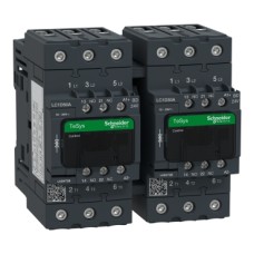 LC2D50ABD Reversing Contactor, TeSys Deca, 3P(3NO),AC-3, <=440V 50A,24V DC coil, screw clamp terminals