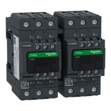 LC2D65AB7 Reversing Contactor, TeSys Deca, 3P(3NO), AC-3, <=440V, 65A, 24V AC 50/60Hz coil, screw clamp terminals