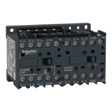 LC2K0601B7 Reversing contactor, TeSys K, 3P, AC-3, lt or eq to 440V 6A, 1 NC, 24VAC coil