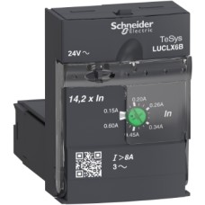 LUCLX6B Standard control unit, TeSys Ultra, 0.15-0.6A, 3P motors, magnetic protection, coil 24V AC