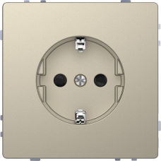 MTN2300-6033 SCHUKO socket-outlet, shutter, screwless terminals, sahara, System Design