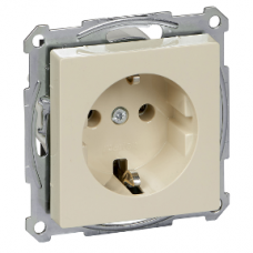 MTN2301-0344 SCHUKO socket-outlet, screwless terminals, white, glossy, System M