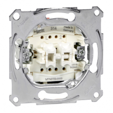 MTN3615-0000 Two-circuit switch insert 1 pole, flush-mounted, 16 AX, AC 250 V, screwl. term.