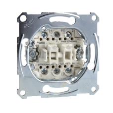 MTN3526-0000 Double two-way switch insert 1 pole, flush-mounted, 16 AX, AC 250 V, screw term.