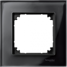 MTN404103 Real glass frame, 1-gang, Onyx black, M-Elegance
