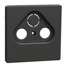 MTN4123-6034 Central plate for antenna socket-outlets 2/3 holes, anthracite, System Design