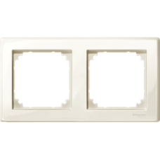 MTN478244 M-Smart frame, 2-gang, white, glossy