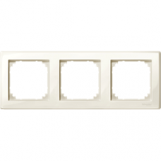MTN478344 M-Smart frame, 3-gang, white, glossy