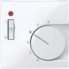MTN534825 apdaila patalpos termostatui su jungikliu, aktyviai balta spalva, System M