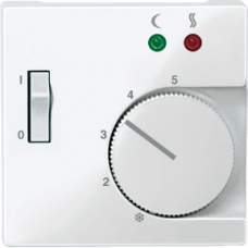 MTN534919 apdaila grindų termostatui su jungikliu, sniego baltumo spalva, System M