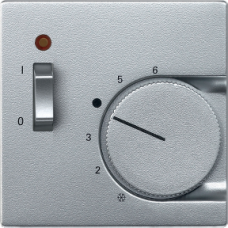 MTN536160 apdaila patalpos termostatui su jungikliu, aliumino spalva, System M