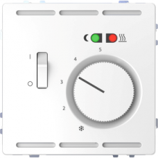 MTN5764-6035 Grindų termostatas 230 V su jungikliu ir apdaila Lotoso baltumo, System Design