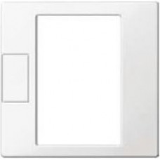 MTN5775-0319 Cen.pl. f. room temp. ctrl insert w. touch screen, polar white, System M