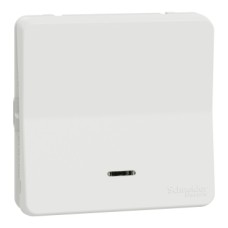 MUR39024 Switch, Mureva Styl, mechanism, 1-pole 2-way, electromechanical, 10AX, LED, IP55, white