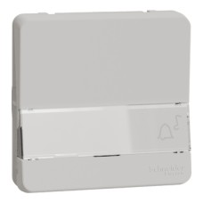 MUR39129 Push-button, Mureva Styl, with label holder, for flush & surface mounting, white