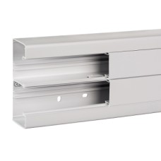 ISM10300P Instaliacinis kanalas 140x55 mm su dangčiu, PVC, poliariškai baltas, 2000 mm