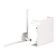 ISM10303P 45 - 90° kampas, 140 x 55 mm, PC/ABS, poliariškai balta