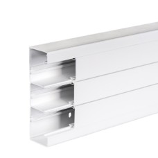 ISM10500P Instaliacinis kanalas, 185x55 mm, PVC, poliariškai baltas, 2 m