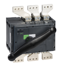 31338 switch disconnector, Compact INS2000, 2000A, standard version with black rotary handle, 3 poles