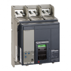 33478 circuit breaker ComPact NS1250N, 50 kA at 415 VAC, Micrologic 2.0 trip unit, 1250 A, fixed,3 poles 3d