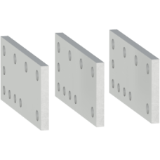 33644 Cable lug adapters, MasterPacT NT, ComPacT NS630b to NS1600, connection up to 4 cables with lugs, set of 3 parts