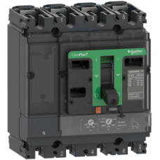 C25B6TM125 Circuit breaker, ComPacT NSX250B, 25kA/415VAC, 4 poles 3D (neutral not protected), TMD trip unit 125A