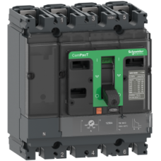 C10H6TM025 Circuit breaker, ComPacT NSX100H, 70kA/415VAC, 4 poles 3D (neutral not protected), TMD trip unit 25A