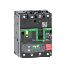 C12E34V160B Circuit breaker, ComPacT NSXm 160E, 16kA/415VAC, 3 poles, MicroLogic 4.1 trip unit 160A, lugs/busbars