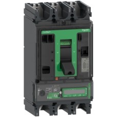 C40F37E400 Circuit breaker ComPacT NSX400F, 36kA at 415VAC, MicroLogic 7.3 E Vigi trip unit 400A, 3 poles 3d