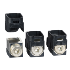 LV429259 Aluminium bare cable connectors, ComPacT NSX, for 1 cable 120mm² to 185mm², 250A, set of 3 parts