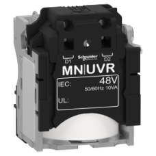 LV429405 Undervoltage release MN, ComPacT NSX, rated voltage 48VAC 50/60Hz, screwless spring terminal connections