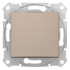 SDN0100168 Sedna - 1pole switch - 10AX without frame titanium