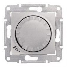 SDN2200960 Sedna - rotary pushbutton dimmer - 1000VA, without frame aluminium