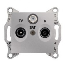 SDN3501260 Sedna - TV-R-SAT intermediate outlet - 8dB without frame aluminium