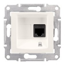 SDN4500121 Sedna - single data outlet - RJ45 cat.5e STP without frame white