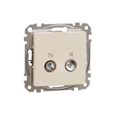 SDD112471R Sedna Design & Elements, TV/R Connector 4db, Beige