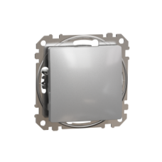 SDD113111 Sedna Design & Elements, 1-way Push-Button 10AX, professional, aluminium