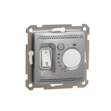 SDD113506 Sedna Design & Elements, kambario termostatas, 16A, 230V AC, aliuminio sp.