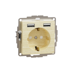 SDD180052 Sedna Design & Elements, SSO Side E + 2x USB A, wood birch
