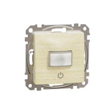 SDD180504 Motion sensor, Sedna Design & Elements, 160°, 10A, Wood Birch