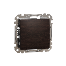 SDD181111 Sedna Design & Elements, 1-way Push-Button 10AX, professional, wood wenge