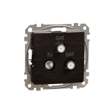 SDD181481S Sedna Design & Elements, TV/SAT/SAT Connector 2db, Wood wenge