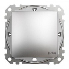 SDD270101 Sedna Design & Elements, 1-way switch 10A, IP44, professional, brushed aluminium