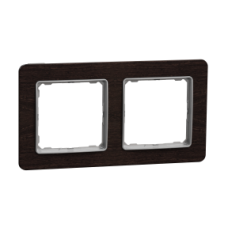 SDD381802 Sedna Elements, Frame 2 gang, professional, wood wenge