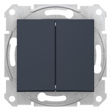 SDN0300170 Sedna - 1pole 2-circuits switch - 10AX without frame graphite