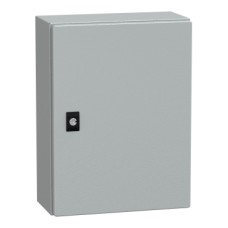 NSYCRN43150P CRN PanelSeT CRN plain door with mount.plate. H400xW300xD150 IP66 IK10 RAL7035
