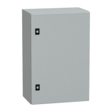 NSYCRN64250P CRN NSYCRN64250P Product picture Schneider Electric  PanelSeT CRN - Benefits - Marketing illustration PanelSeT CRN plain door with mount.plate. H600xW400xD250 IP66 IK10 RAL7035
