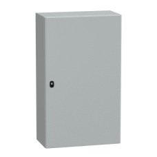 NSYS3D10630P S3D Wall mounted steel enclosure, PanelSeT S3D, plain door, with mounting plate, 1000x600x300mm, IP66, IK10