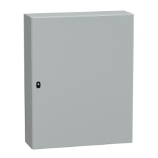 NSYS3D10825P S3D Wall mounted steel enclosure, PanelSeT S3D, plain door, with mounting plate, 1000x800x250mm, IP66, IK10